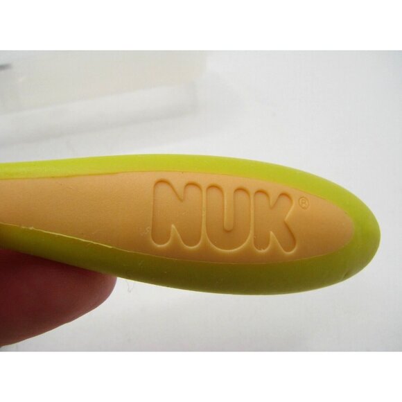 NUK 2 Piece Fork Spoon Set Lunchbox Travel Case Stainless Steel Kids Toddler Vtg - Picture 6 of 12